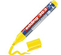 edding 363 marcador para pizarras blancas - amarillo - 1 rotulador - punta biselada 1-5 mm - rotulador para pizarra blanca, borrado en seco - pizarra blanca, flipchart, tablón de notas