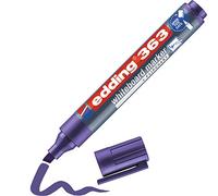 edding 363 marcador para pizarras blancas - violeta - 1 rotulador - punta biselada 1-5 mm - rotulador para pizarra blanca, borrado en seco - pizarra blanca, flipchart, tablón de notas