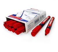 Edding 370 Permanente Rotulador - 1mm Punta Tipo Bala - Rojo - Pack De 10