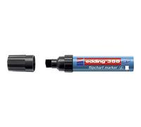 edding 388 marcador para flipcharts - negro - 1 rotulador - punta biselada de 4-12 mm - rotulador para escribir, dibujar y marcar sobre papel - recargable, no traspasa, no mancha, impermeable