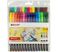 edding Rotuladores 4-1200-30 - Pack 1200 26+4 Colores clásicos/neón/pastel