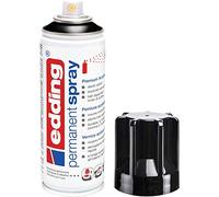 Edding 4 - 5200924 aerosol permanente 5200, 200 ml, color negro intenso | Barniz acrílico para pintar y decorar vidrio, metal, madera, cerámica, plástico, lienzo
