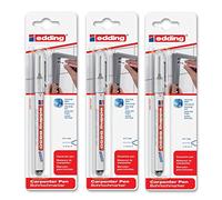 edding 4-8850-1-4001 8850 - Rotulador especial para taladro (0,7-1 mm, 3 unidades), color negro
