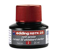 Edding 4 de rbtk25002 recarga de tinta rbtk 25 para Service Retract 12 Whiteboard Marker, 25 ml, color rojo