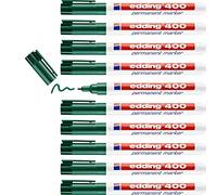 Rotulador edding marcador permanente 400 verde punta redonda 1 mm