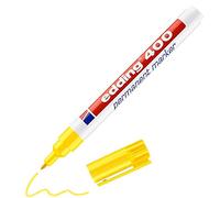 edding 400 marcador permanente - amarillo - 1 rotulador - punta fina redonda 1 mm - resistente al agua, de secado rápido, rotuladores indelebles - para cartón, plástico, madera, metal, vidrio