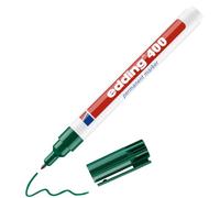 edding 400 marcador permanente - verde - 1 rotulador - punta fina redonda 1 mm - resistente al agua, de secado rápido, rotuladores indelebles - para cartón, plástico, madera, metal, vidrio