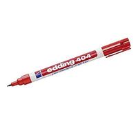edding Marcador permanente EDDING 404RT – punta 0,75 mm extra fina, rojo, resistente al agua