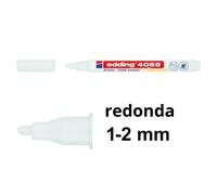 Edding 4085 Rotulador de tiza blanca redonda de 1-2 mm