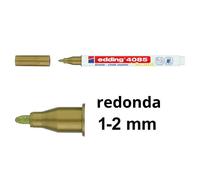 Edding 4085 Rotulador de tiza color oro redondo de 1 a 2 mm