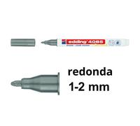 EDDING 4085SI - Marcador de tiza, 1-2 mm, plateado