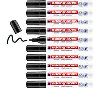Rotulador edding 4095 para pizarra negra/cristal tiza liquida punta redonda 2-3 mm negro