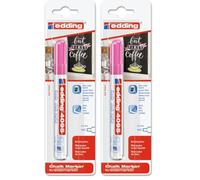 Edding 4095 marcador de tiza - rosa neón - 1 rotulador de tiza - punta redonda 2-3 mm - rotulador para cristal borrables - para pizarras, vidrio y espejos - tiza líquida de cobertura opaca