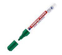 edding 4095 marcador de tiza - verde - 10 rotuladores de tiza - punta redonda 2-3 mm - rotuladores para cristal borrables - para pizarras, vidrio y espejos - tiza líquida de cobertura opaca