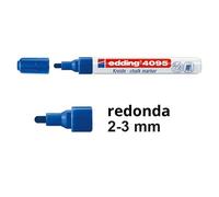 EDDING 4095BL - Marcador de tiza, 2-3 mm, azul