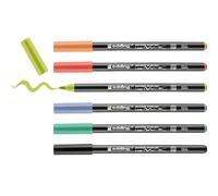 Edding 4200 - Estuche con 6 Rotuladores para Porcelana - Punta de pincel de 1-4 mm - Multicolor