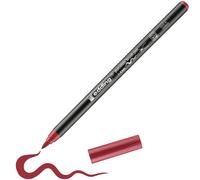edding 4200 rotulador con punta de pincel para porcelana - carmín - 1 rotulador - punta de pincel de 1-4 mm - para pintar y decorar cerámica - tinta resistente a la luz y lavavajillas, secado rápido