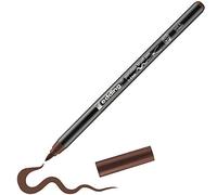 edding 4200 rotulador con punta de pincel para porcelana - marrón - 1 rotulador - punta de pincel de 1-4 mm - para pintar y decorar cerámica - tinta resistente a la luz y lavavajillas, secado rápido