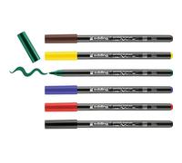 EDDING 4200/6S - Pinceles de porcelana juego de 6 combinaciones de colores ''famil
