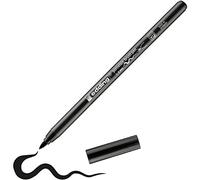 edding 4200 rotulador con punta de pincel para porcelana - negro - 1 rotulador - punta de pincel de 1-4 mm - para pintar y decorar cerámica - tinta resistente a la luz y lavavajillas, secado rápido