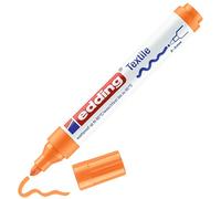 edding 4500 marcador textil - naranja neón - 1 rotulador - punta redonda de 2-3 mm - rotuladores textiles permanentes para dibujar y caligrafiar sobre tejidos, resistentes a lavados de hasta 60 °C