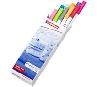edding 4600 rotulador textil - juego de 10 colores (divertidos) - punta redonda de 1 mm - rotuladores textiles permanentes para dibujar en tejidos, resistentes a lavados de hasta 60 °C