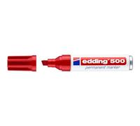 Edding 500 - Marcador permanente (Rojo, Rojo, Amarillo, 2 mm, 7 mm, 10 pieza(s))