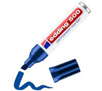 Edding 500 Rotulador Permanente Azul Punta Biselada 2-7mm