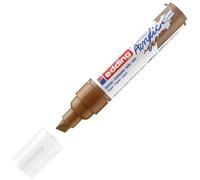 edding 5000 marcador acrílico de trazo grueso - avellana - 1 rotulador acrílico resistente al agua - punta biselada ancha 5-10 mm - pintura acrílica para lienzo, papel kraft, madera y piedra