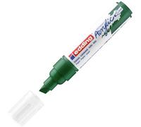 edding 5000 marcador acrílico de trazo grueso - verde musgo - 1 rotulador acrílico resistente al agua - punta biselada ancha 5-10 mm - pintura acrílica para lienzo, papel kraft, madera y piedra