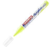 edding 5100 marcador acrílico de trazo medio - amarillo neón - 1 rotulador acrílico resistente al agua - punta redonda 2-3 mm - pintura acrílica para lienzo, papel kraft, madera y piedra