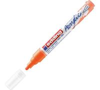 edding Marcador acrílico 5100 – trazo medio, naranja neón, punta 2–3 mm, resistente al agua