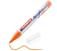 Edding 5100 marcador acrílico de trazo medio - naranja neón - 1 rotulador acrílico resistente al agua - punta redonda 2-3 mm - pintura acrílica para lienzo, papel kraft, madera y piedra