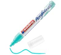 edding 5100 marcador acrílico de trazo medio - turquesa - 1 rotulador acrílico resistente al agua - punta redonda 2-3 mm - pintura acrílica para lienzo, papel kraft, madera y piedra