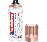 edding 5200 spray permanente - oro rosa - 200 ml - pintura acrílica para pintar y decorar vidrio, metal, madera, cerámica, plástico, lienzo - aerosol, spray acrílico, spray de pintura