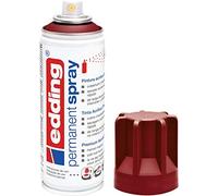 edding 5200 spray permanente - rojo púrpura mate - 200 ml - pintura acrílica para pintar y decorar vidrio, metal, madera, cerámica, plástico, lienzo - aerosol, spray acrílico, spray de pintura