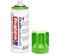 edding 5200 spray permanente - verde limón mate - 200 ml - pintura acrílica para pintar y decorar vidrio, metal, madera, cerámica, plástico, lienzo - aerosol, spray acrílico, spray de pintura