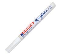 Edding 5300-922 - 1 Marcador Acrílico de Trazo Fino - Punta Redonda 1-2 mm - Blanco