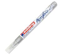 Edding 5300-923 - 1 Marcador Acrílico de Trazo Fino - Punta Redonda 1-2 mm - Plata