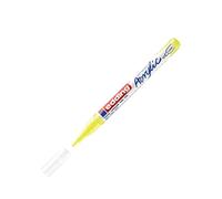 edding 5300 marcador acrílico de trazo fino - amarillo neón - 1 rotulador acrílico resistente al agua - punta redonda 1-2 mm - pintura acrílica para lienzo, papel kraft, madera y piedra