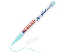 edding 5300 marcador acrílico de trazo fino - azul pastel - 1 rotulador acrílico resistente al agua - punta redonda 1-2 mm - pintura acrílica para lienzo, papel kraft, madera y piedra
