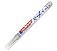 edding 5300 marcador acrílico de trazo fino - plata - 1 rotulador acrílico resistente al agua - punta redonda 1-2 mm - pintura acrílica para lienzo, papel kraft, madera y piedra