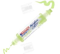 Edding 5400-917 - 1 Marcador Acrílico de Tubo 3D - Doble Punta 2-3mm y 5-10mm - Verde Pastel