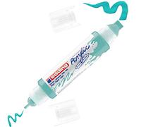 edding 5400 marcador acrílico de tubo 3D con doble punta - turquesa - 1 tubo de pintura acrílica - doble punta 2-3,5-10mm - para lienzo, cartón, madera - resistentes al agua de calidad artística