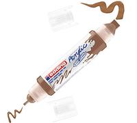 edding 5400 marcador acrílico de tubo 3D con doble punta - avellana - 1 tubo de pintura acrílica - doble punta 2-3,5-10 mm - para lienzo, cartón y madera - resistentes al agua de calidad artística