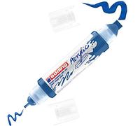 edding 5400 marcador acrílico de tubo 3D con doble punta - azul - 1 tubo de pintura acrílica - doble punta 2-3,5-10 mm - para lienzo, cartón y madera - resistentes al agua de calidad artística