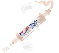 edding 5400 marcador acrílico de tubo 3D con doble punta - beis - 1 tubo de pintura acrílica - doble punta 2-3,5-10 mm - para lienzo, cartón y madera - resistentes al agua de calidad artística
