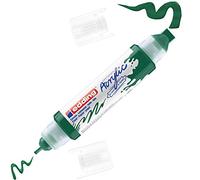 edding 5400 marcador acrílico de tubo 3D con doble punta - verde musgo - 1 tubo de pintura acrílica - doble punta 2-3,5-10 mm - para lienzo, cartón y madera - resistentes al agua de calidad artística