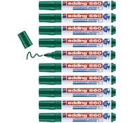 Rotulador edding para pizarra blanca 660 color verde punta redonda 1,5-3 mm