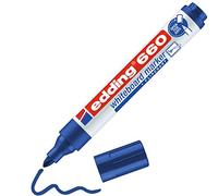 edding 660 marcador para pizarras blancas - azul - 1 rotulador - punta redonda 1,5-3 mm - rotulador para pizarra blanca, borrado en seco - pizarra blanca, flipchart, tablón de notas - recargable